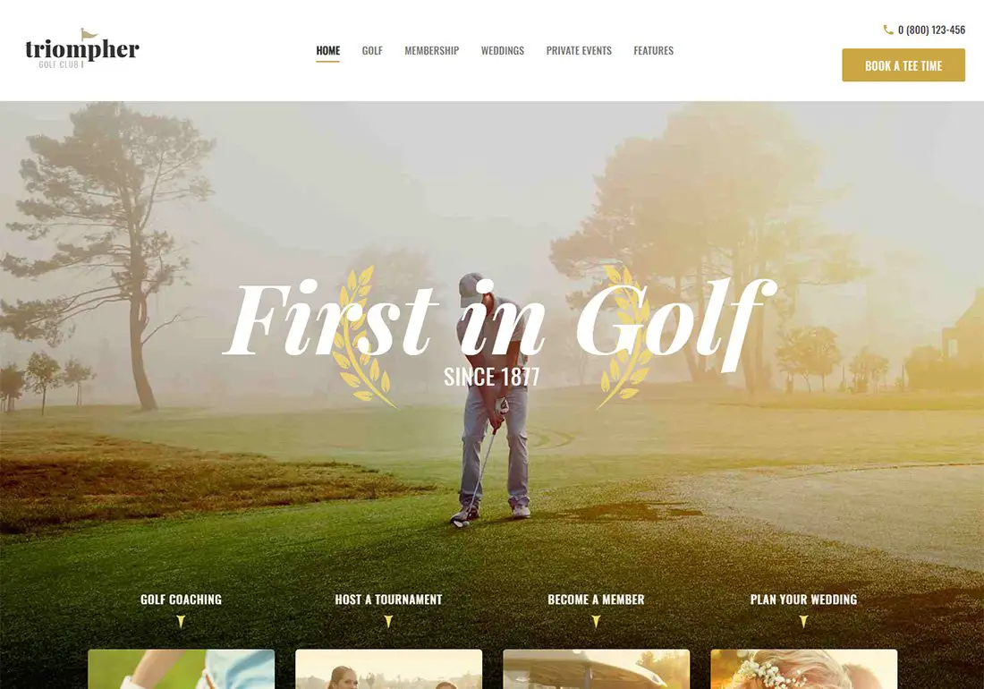 Triompher WordPress Golf Thème