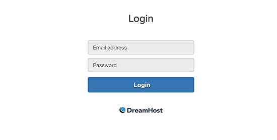 Connexion au webmail DreamHost