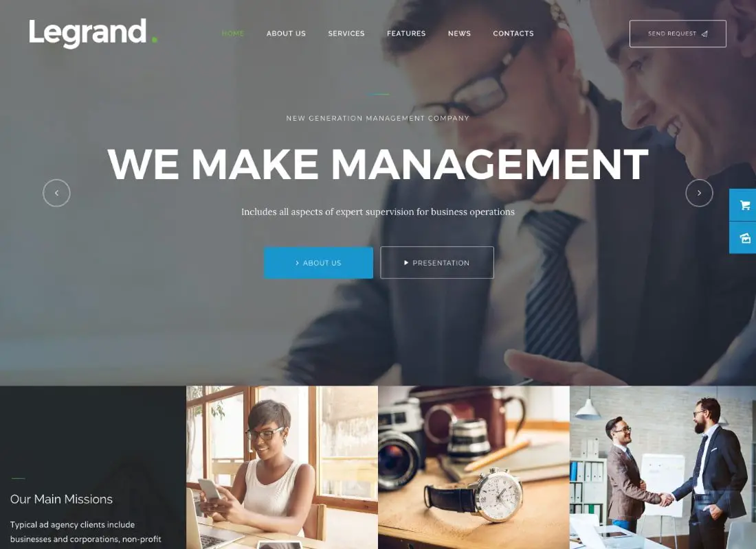 LeGrand | Un thème WordPress moderne et polyvalent pour les entreprises