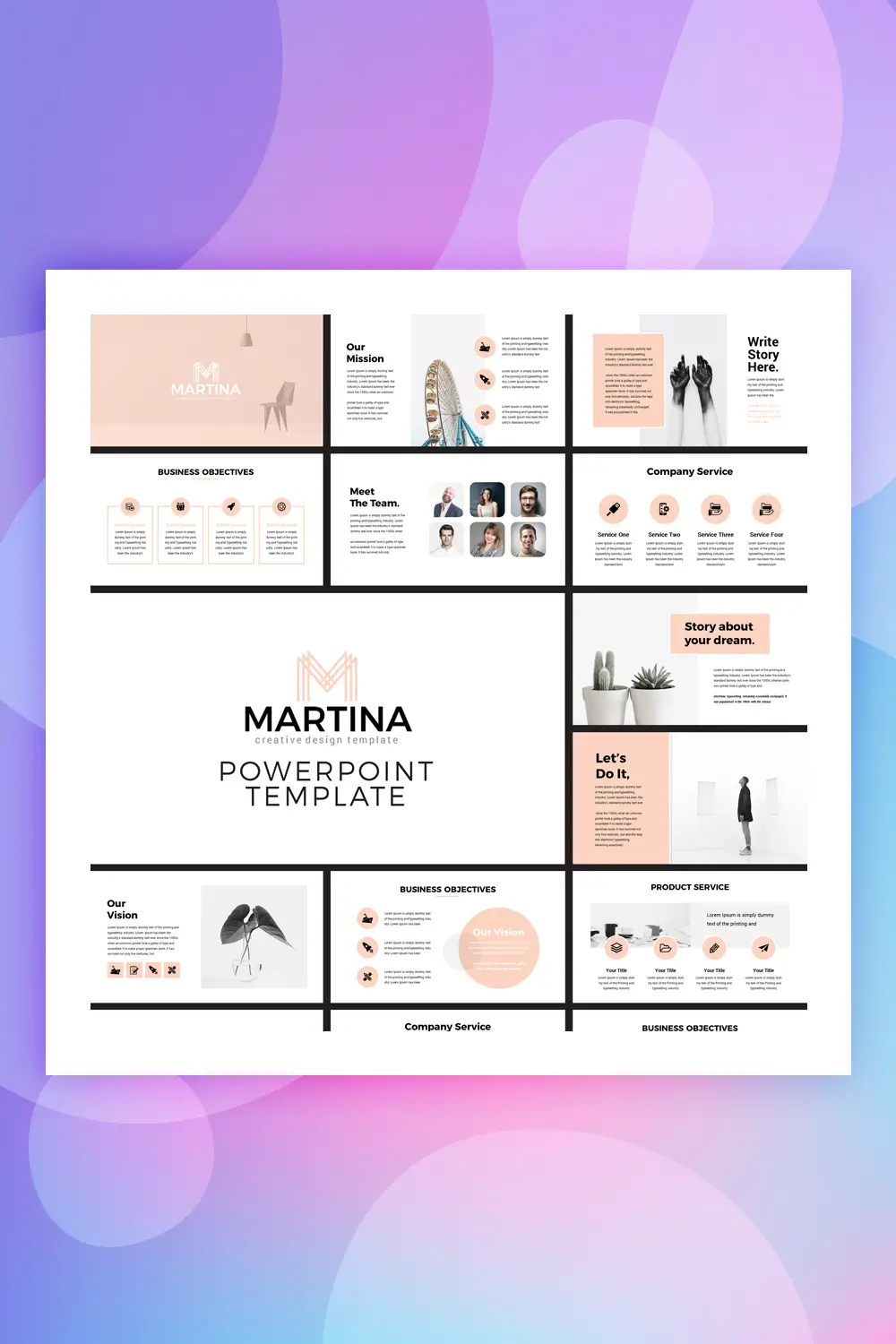 Martina - Modern Modèles PowerPoint