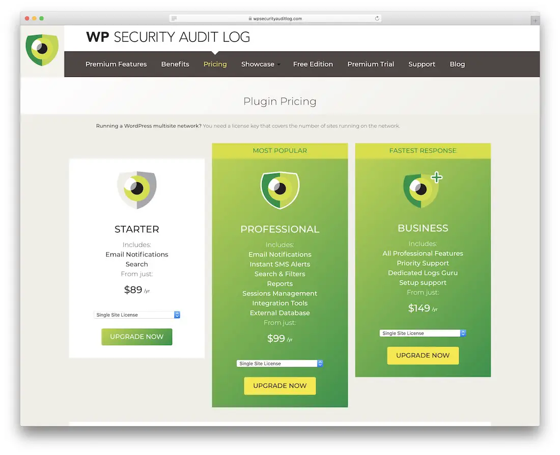 wp security audit log