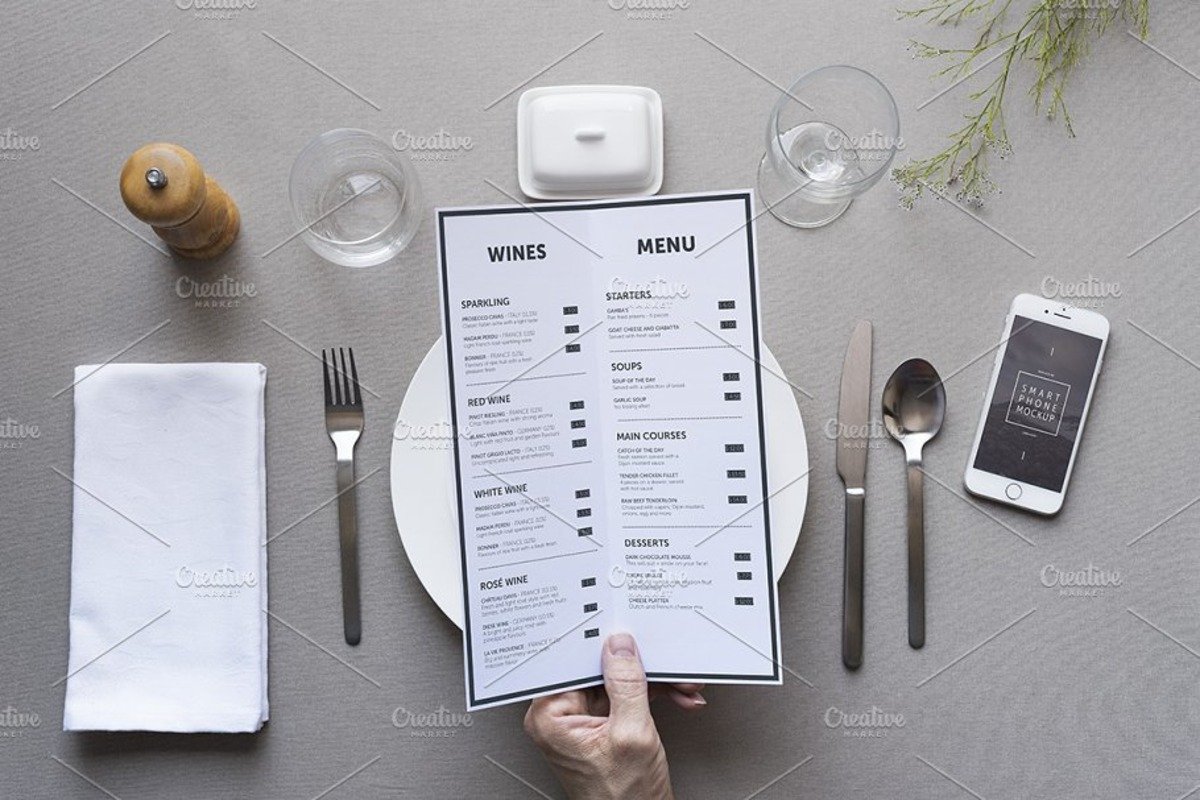 20 meilleures maquettes de menu pour le branding d'un restaurant 35