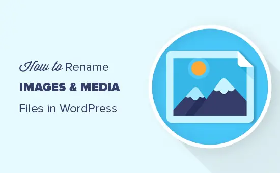 Renommer des fichiers d'image et des médias dans WordPress