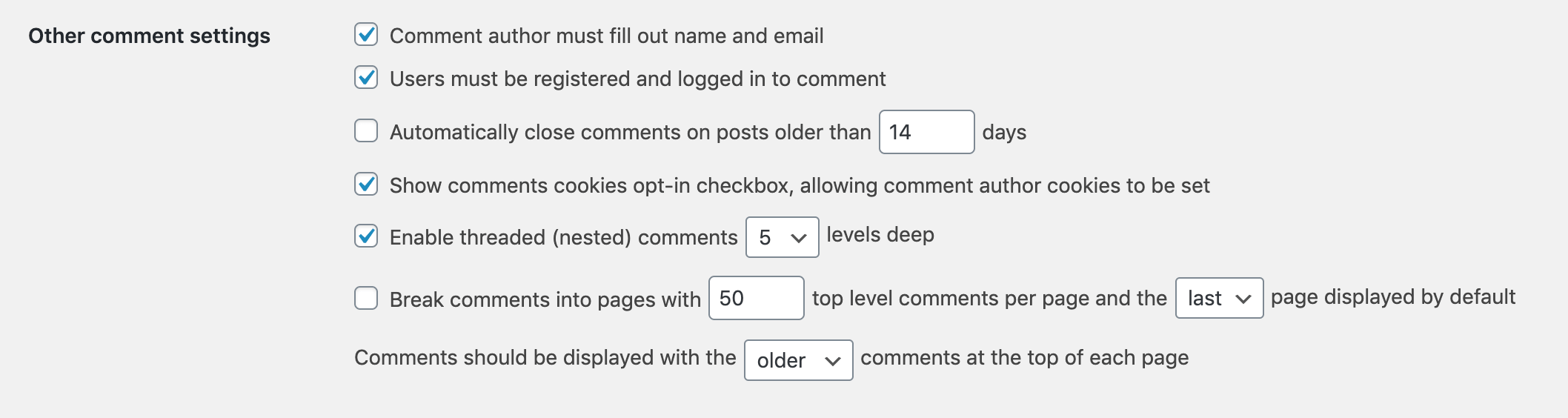 Restreindre les commentaires aux utilisateurs connectés dans WordPress.
