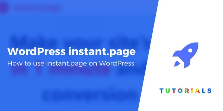 Comment utiliser la page instantanée sur WordPress pour précharger le contenu 26