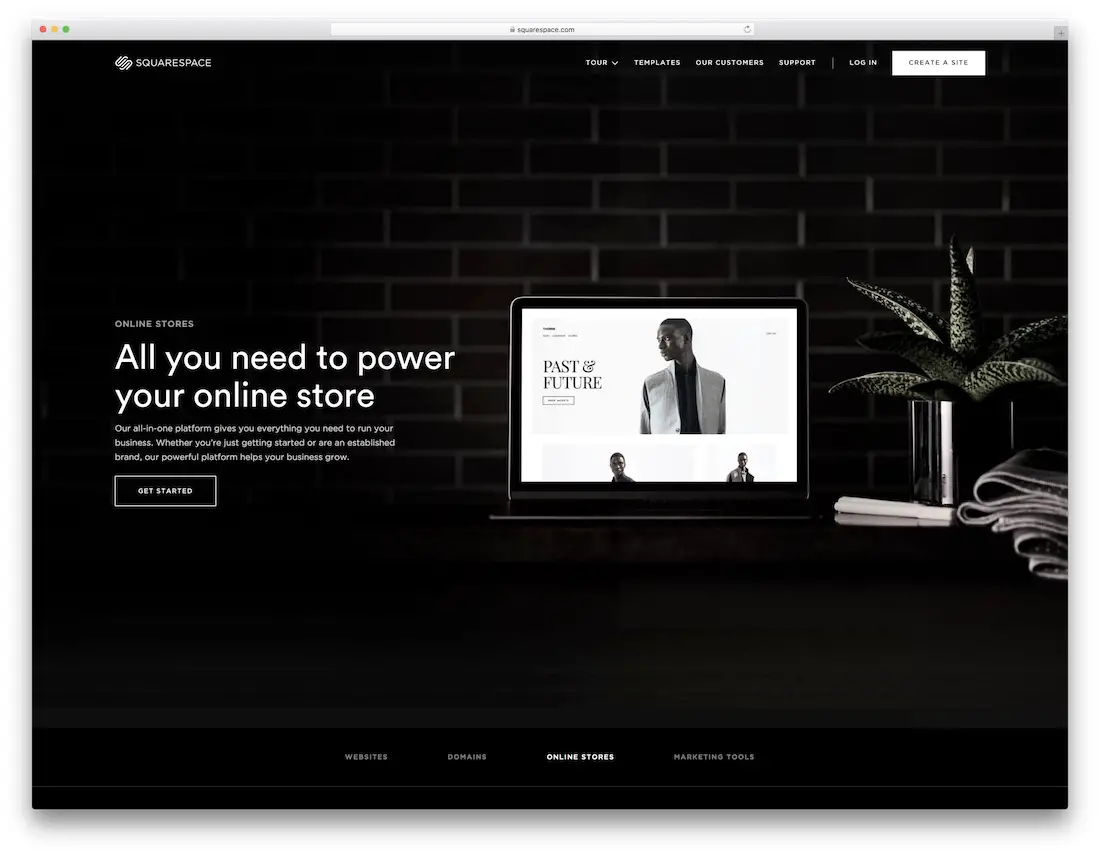 constructeur de site web squarespace pour magasin de vêtements en ligne