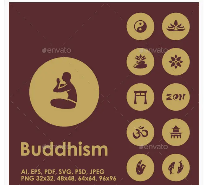 25 icônes de bouddhisme