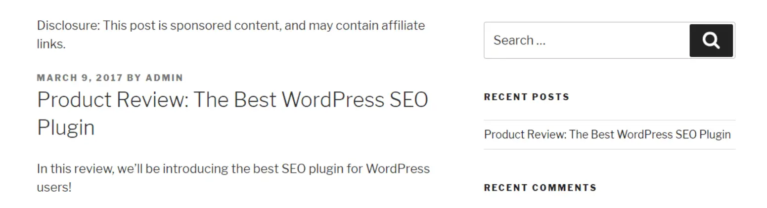 Exemple de champs personnalisés dans WordPress sur le front-end