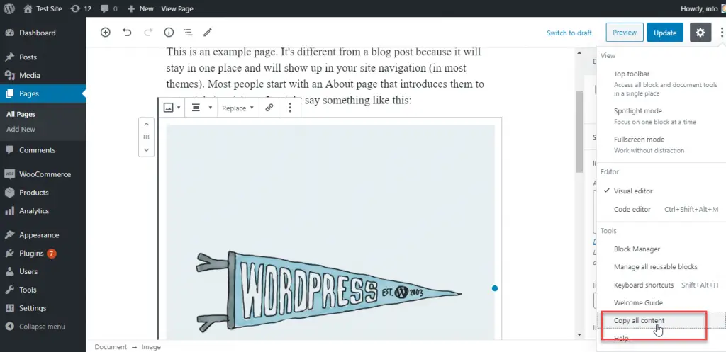 Dupliquer une page WordPress 