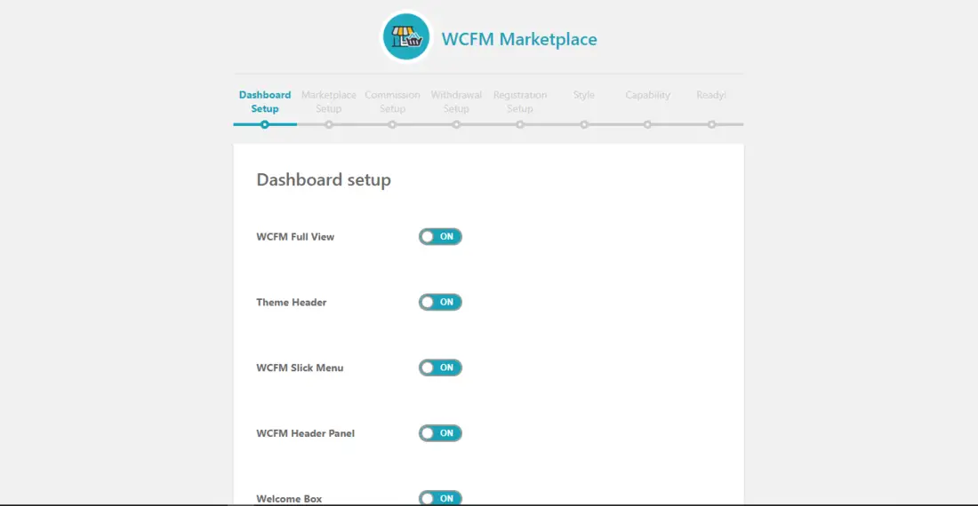WCFM Marketplace - Meilleure page de configuration Multivendor Marketplace pour WooCommerce