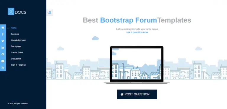 14 modèles de forum Bootstrap gratuits et premium 2020 56