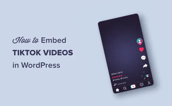 Comment intégrer des vidéos TikTok dans WordPress