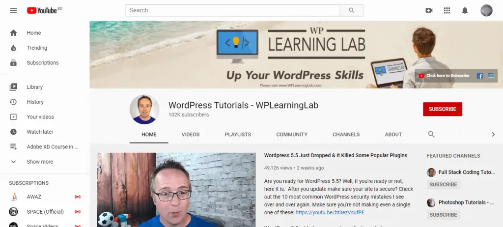 Tutoriels WordPress - WPLearningLab