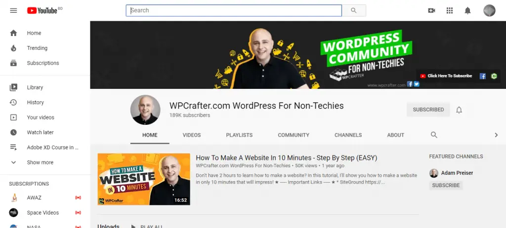 WPCrafter.com WordPress pour les non-techniciens