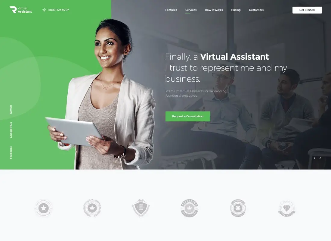 Revirta |  Thème WordPress pour assistant virtuel personnel et secrétaire