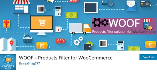 Filtre de produits WOOF pour WooCommerce
