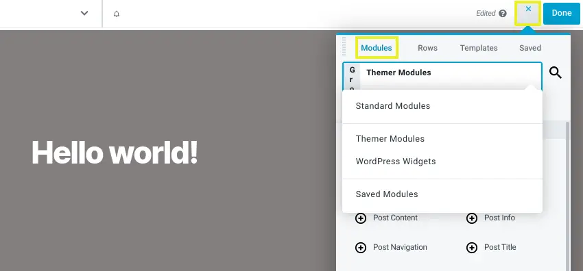 L'option des modules Themer pour personnaliser un seul modèle d'article dans WordPress avec Beaver Builder.