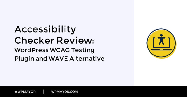 Examen du vérificateur d'accessibilité: plugin de test WordPress WCAG 16