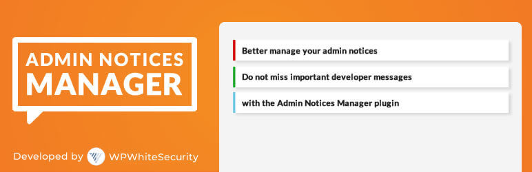 Plug-in Admin Notices Manager
