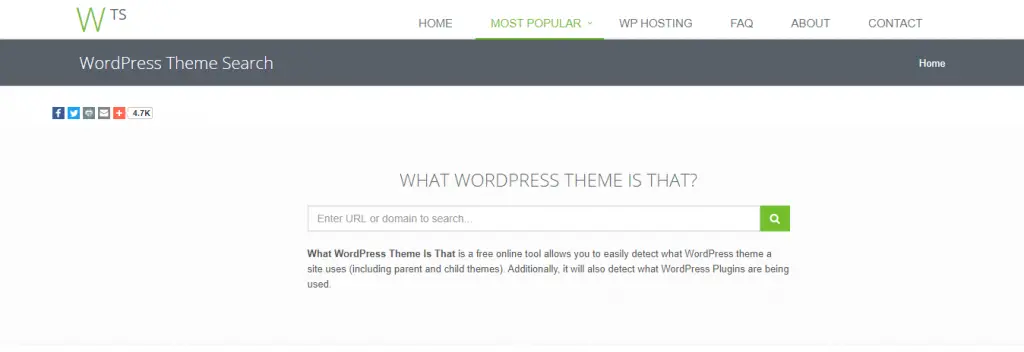 Sites de détection de thèmes WordPress