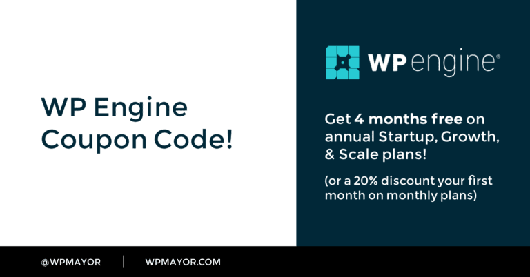 Code de coupon WP Engine - WP Mayor 19