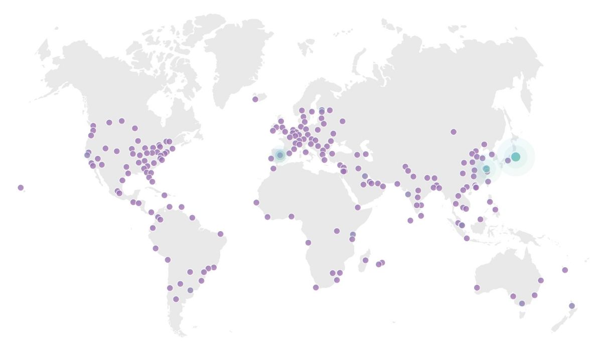 Le réseau mondial de Cloudflare