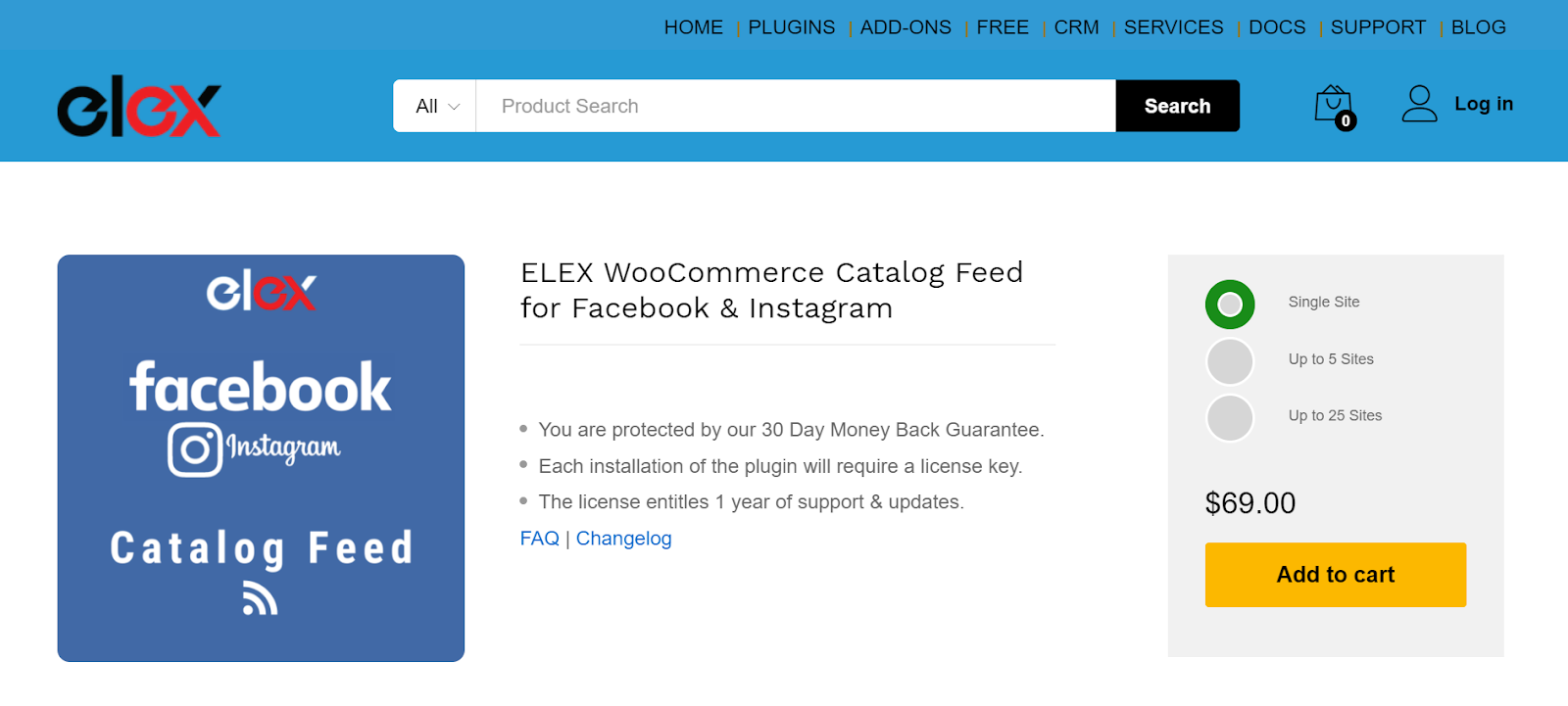 Meilleurs plugins Instagram pour WordPress |  Flux de catalogue ELEX WooCommerce pour Facebook et Instagram