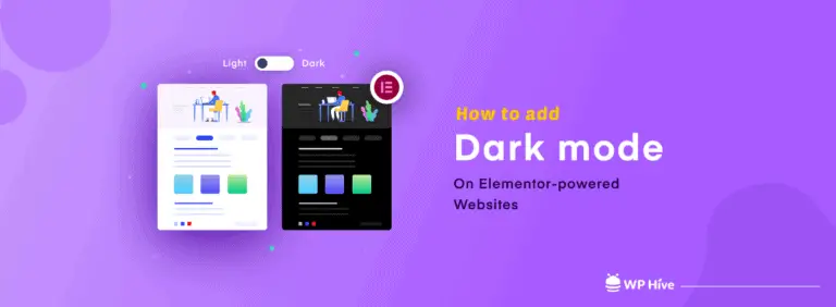 Le moyen le plus simple d'ajouter le mode sombre Elementor à votre site Web 38