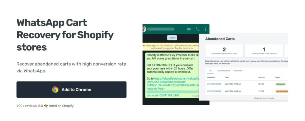 Application de support SuperLemon WhatsApp pour améliorer les conversions sur Shopify 5