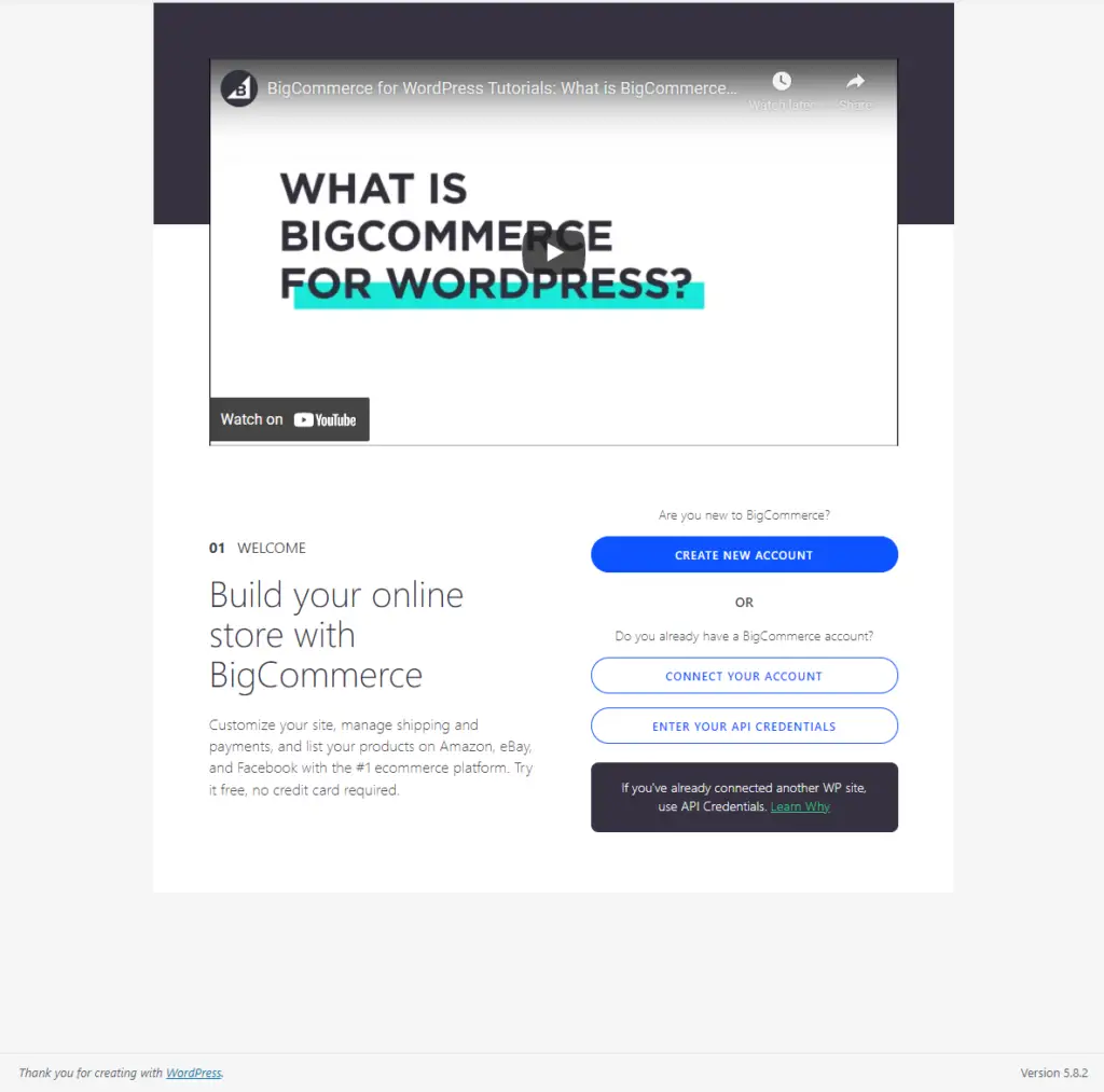 Comment intégrer BigCommerce avec WordPress 5