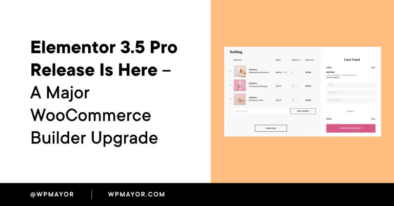 La version Elementor 3.5 Pro est là – Une mise à niveau majeure du constructeur WooCommerce 3
