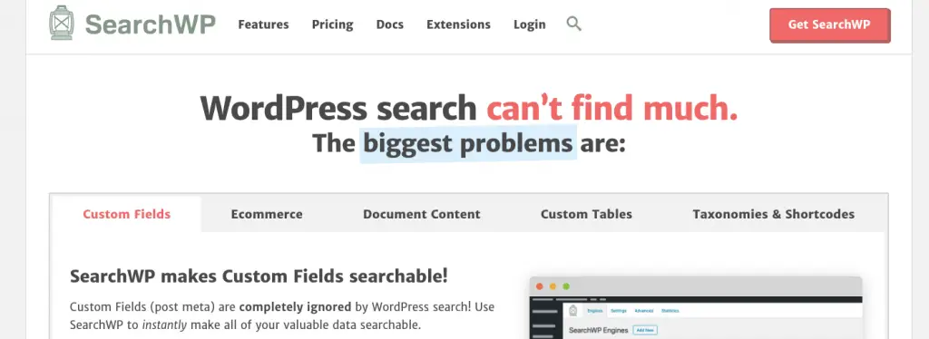 SearchWP - Plugin de recherche WordPress