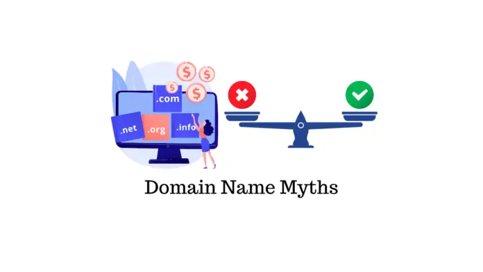 image de bannière pour l'article sur les mythes des noms de domaine