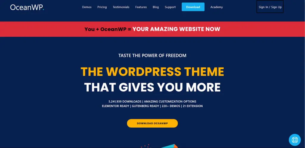 OceanWP - Thème WordPress