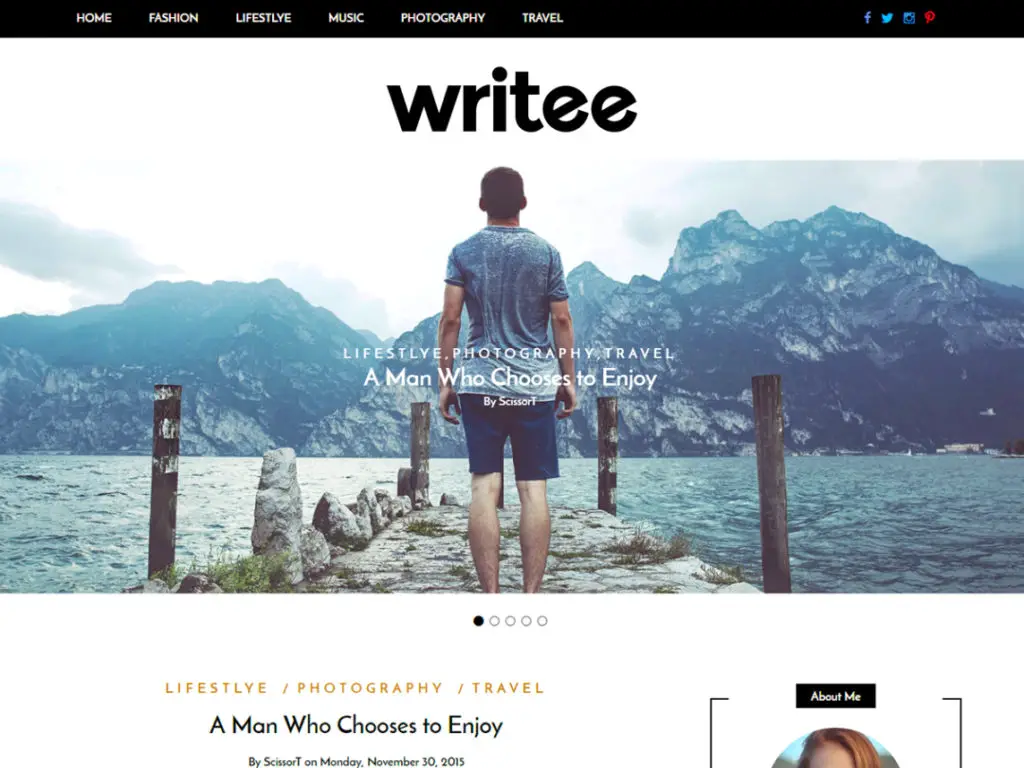 Writee - Thème WordPress