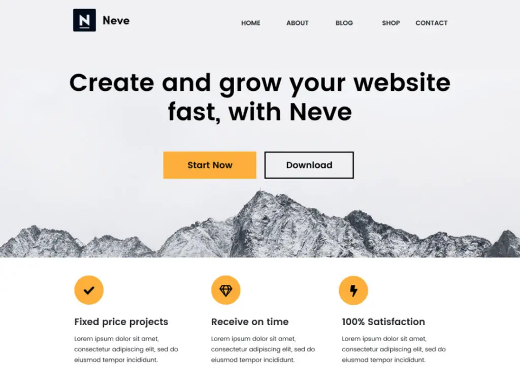 Neve - Thème WordPress