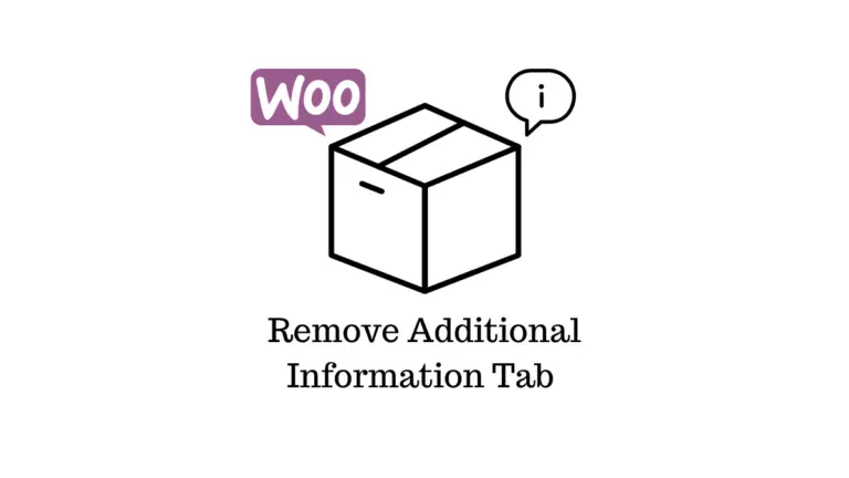Comment supprimer l'onglet Informations supplémentaires sur la page produit WooCommerce 4