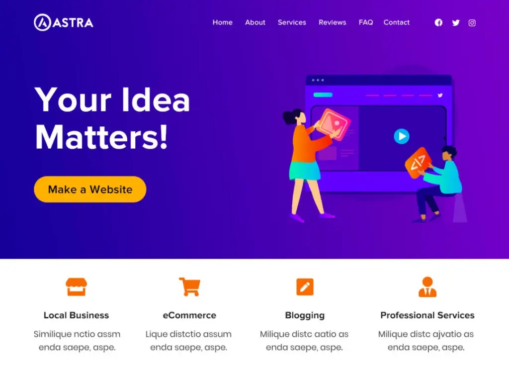 Astra - Thème WordPress