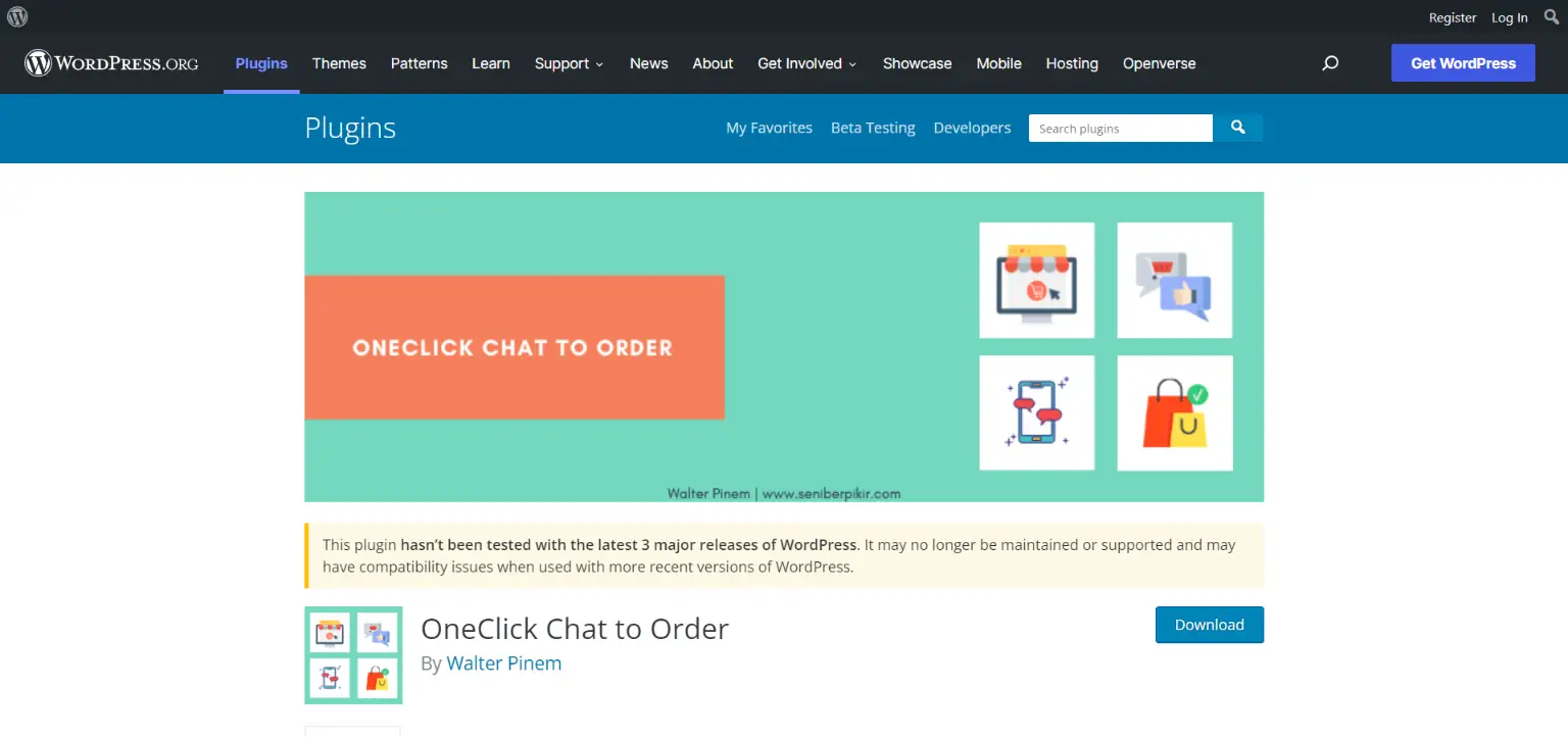 Plugin OneClick Chat to Order