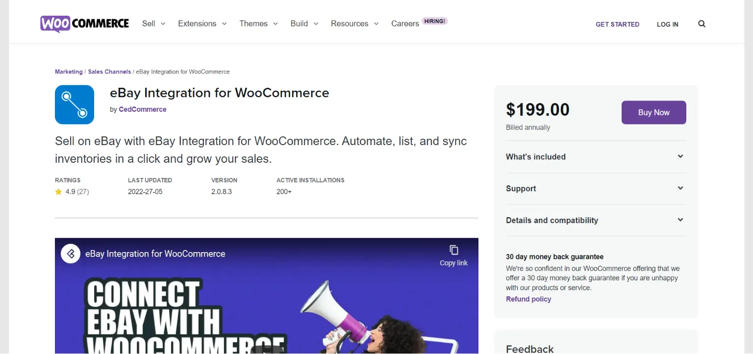 Intégration eBay pour WooCommerce