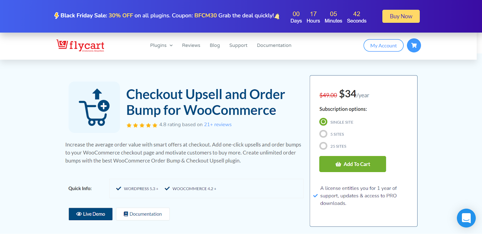 Checkout Upsell et Order Bump pour le plugin WooCommerce