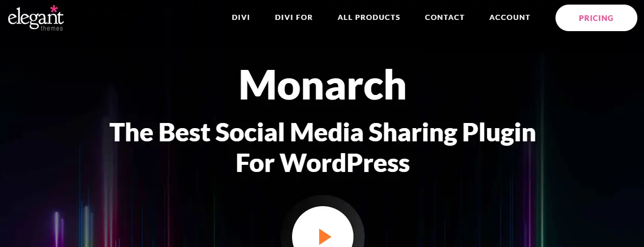 Page d'accueil de Monarch