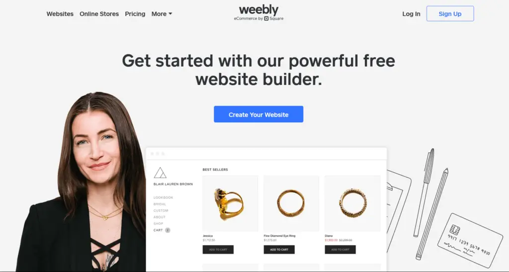 Weebly pour le site Web de classe