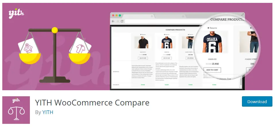 Yith WooCommerce comparer