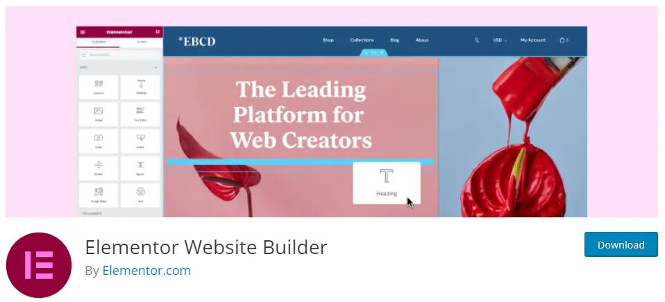 Constructeur de site Web Elementor