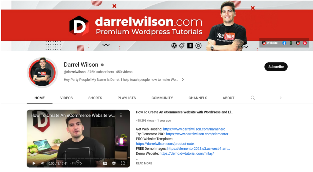Chaînes YouTube utiles pour les propriétaires de magasins WooCommerce - Darrel Wilson