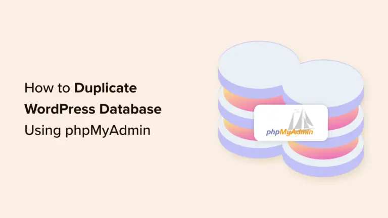Comment dupliquer une base de données WordPress à l'aide de phpMyAdmin 3