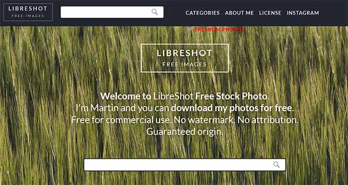 Site Web LibreShot