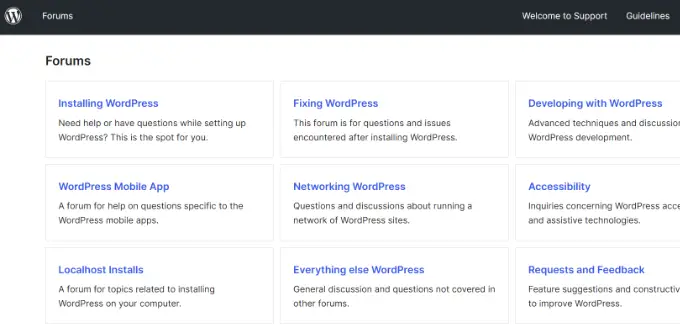 Forum WordPress