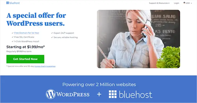 Site Web Bluehost